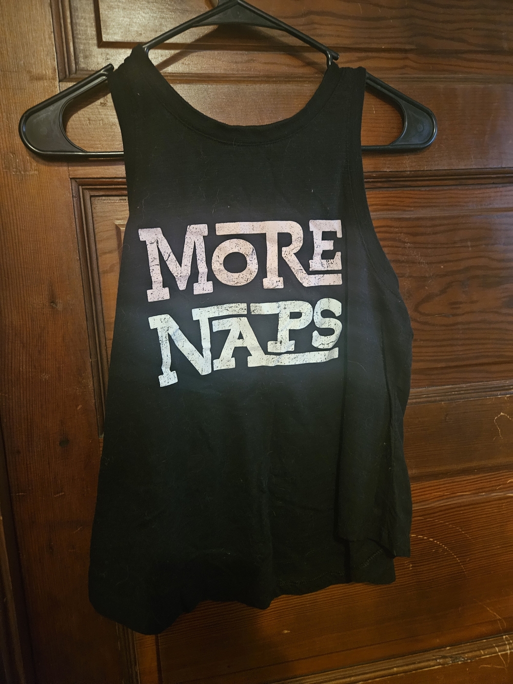 Sugar Black Graphic Tank Top with White Logo